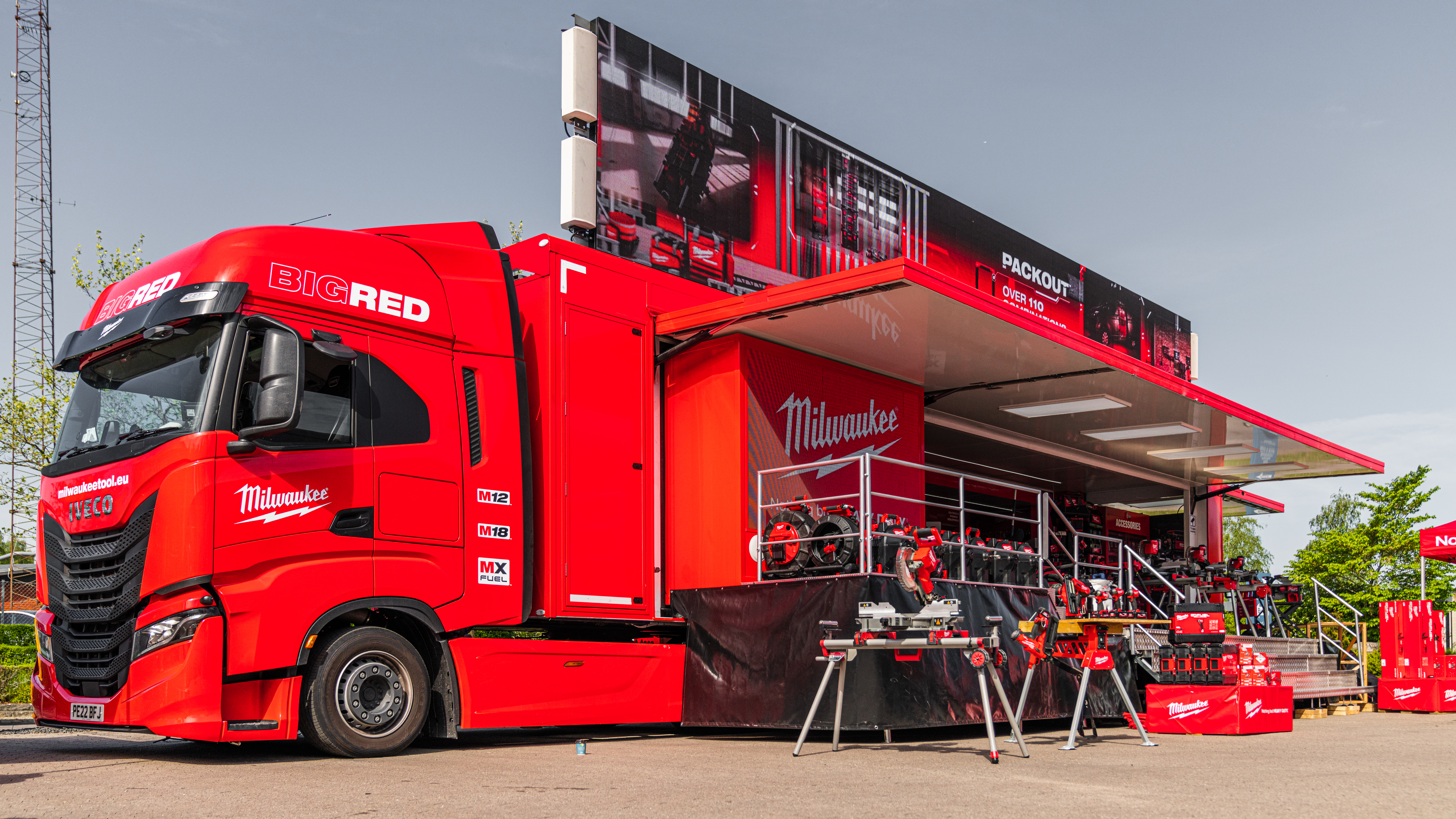 MILWAUKEE "Big Red Truck" fūres tūre ONNINEN EXPRESS Dārzciems 1