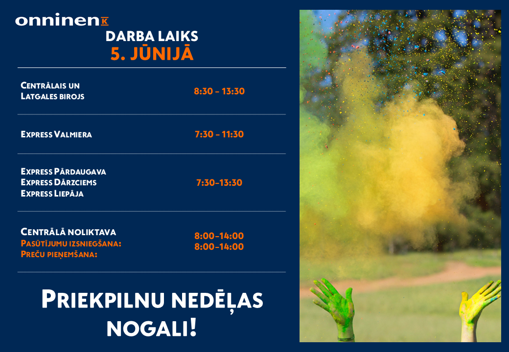 Darba laiks JŪNIJS 2026 - Darbinieku pasākums