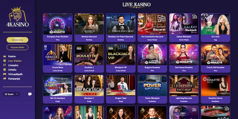 4kasino-livepelit
