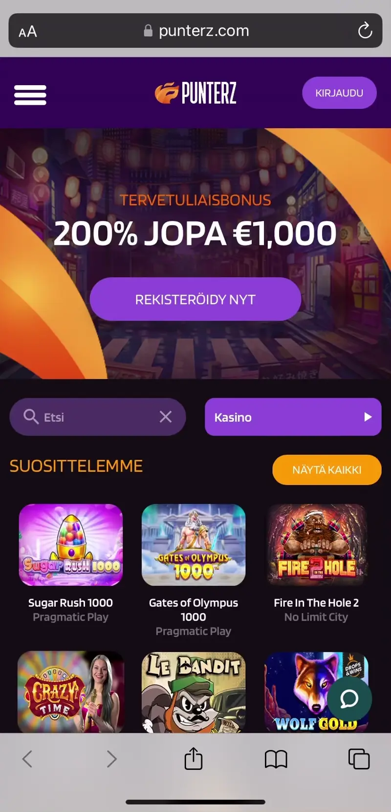 punterz-casino-esittely
