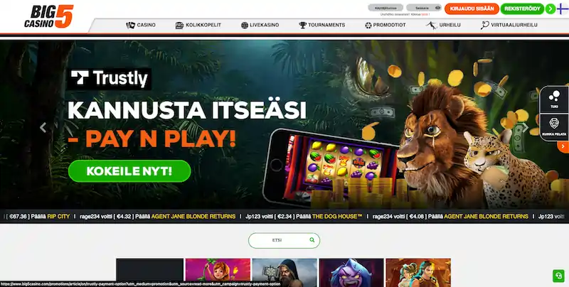 big5casino-etusivu