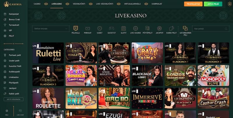 casinia-livekasino