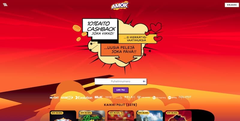 amokcasino-etusivu