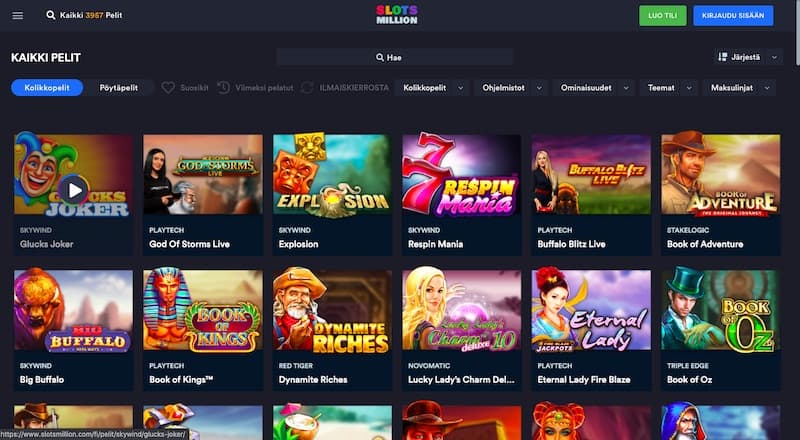 slotsmillion-slotit