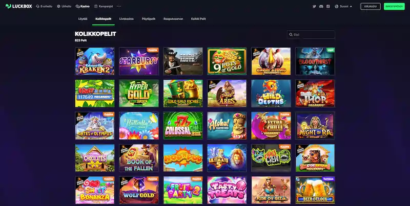 luckbox-casino-pelit