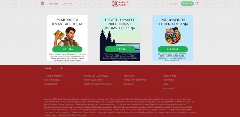 karjala-kasino-kampanjat