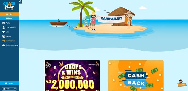 crazeplay-casino-kampanjat