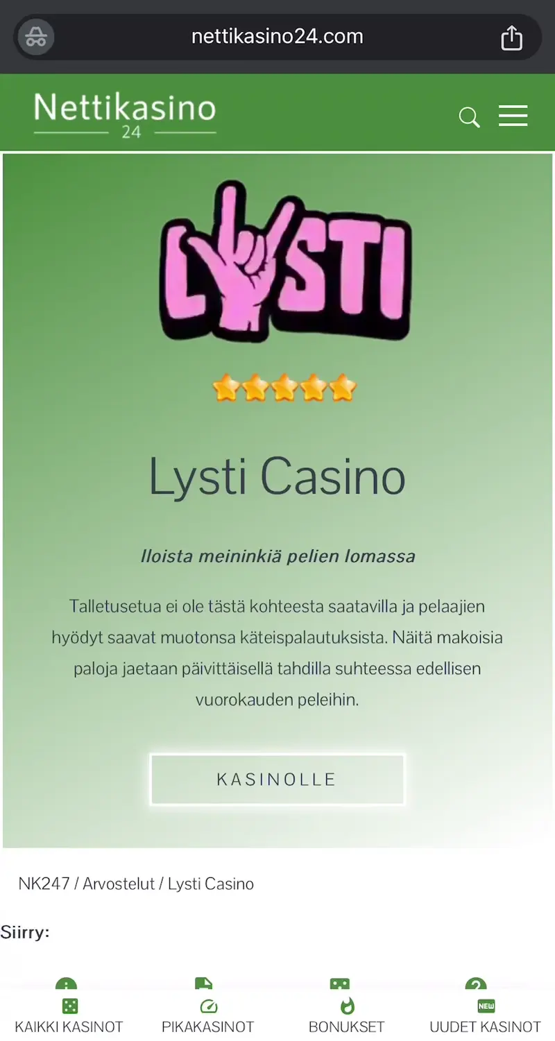 Lysti Esittely