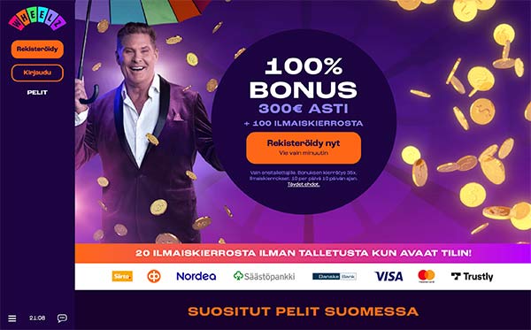 Wheelz Casino etusivu