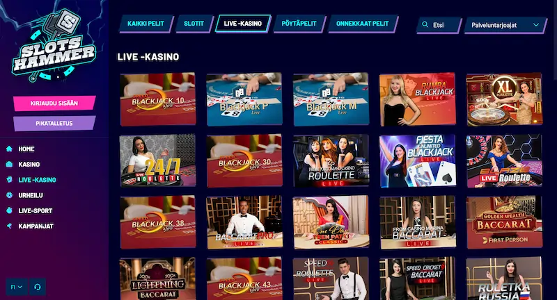 slotshammer-casino-livepelit