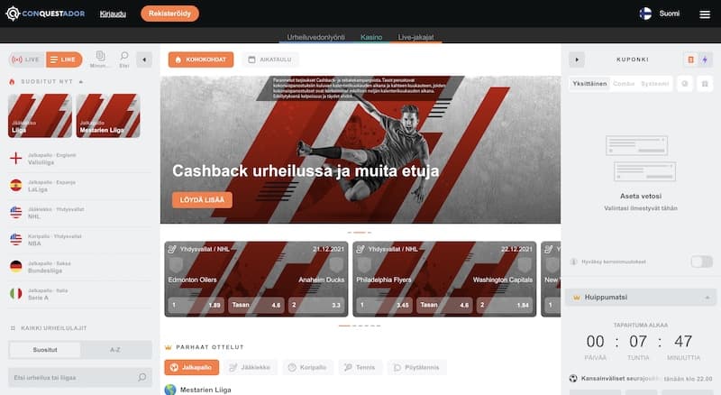 conquestador-vedonlyonti