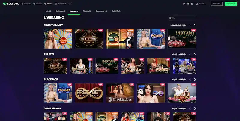 luckbox-casino-livepelit