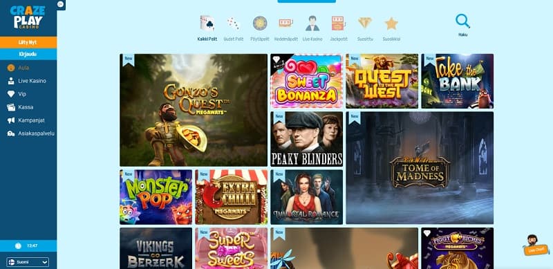 crazeplay-casino-slotit