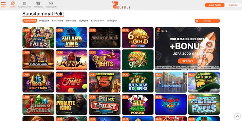 zetbet-pelit