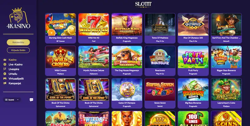 4kasino-pelit