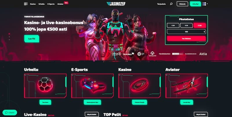 casinozer-etusivu