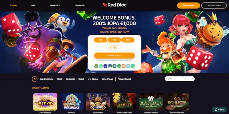 reddice-casino-etusivu