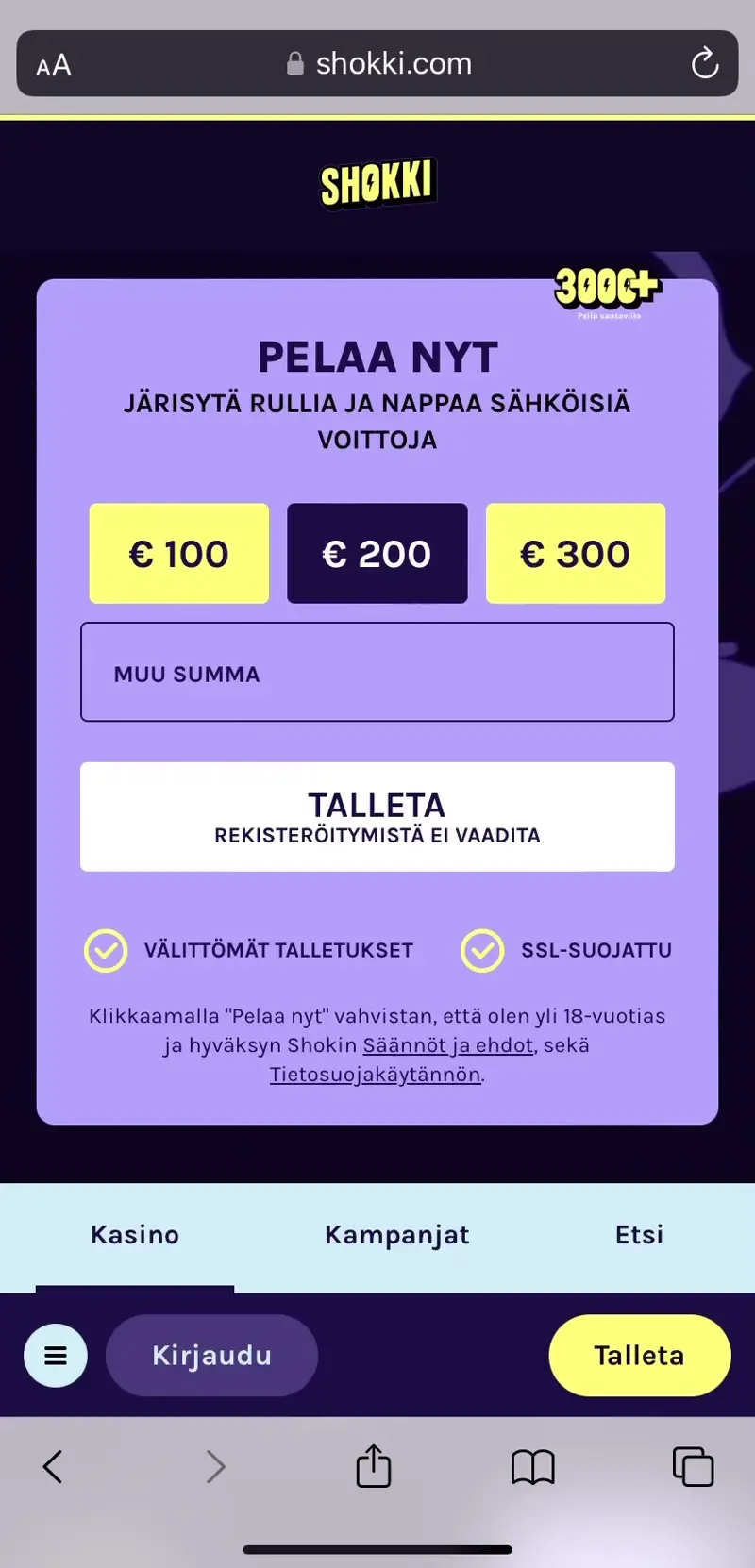 shokki-casino-esittely