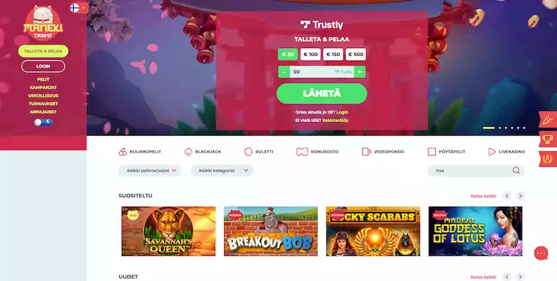 maneki-casino-etusivu