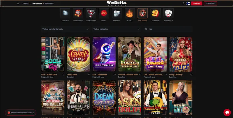 Windetta livecasino