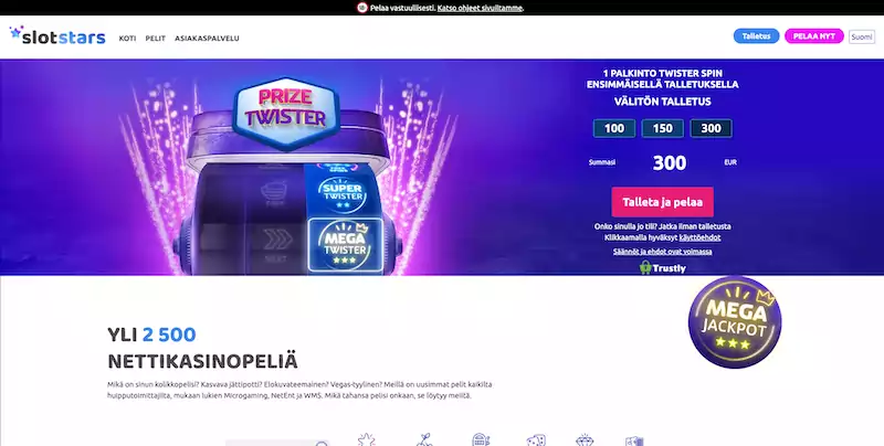 slotstars-etusivu