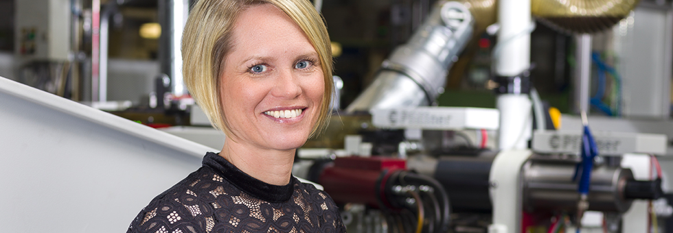 Bild på Linda Fransson på Gnosjö Automatsvarvning