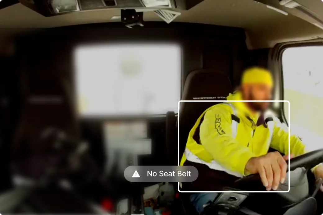 No seat belt recognition image