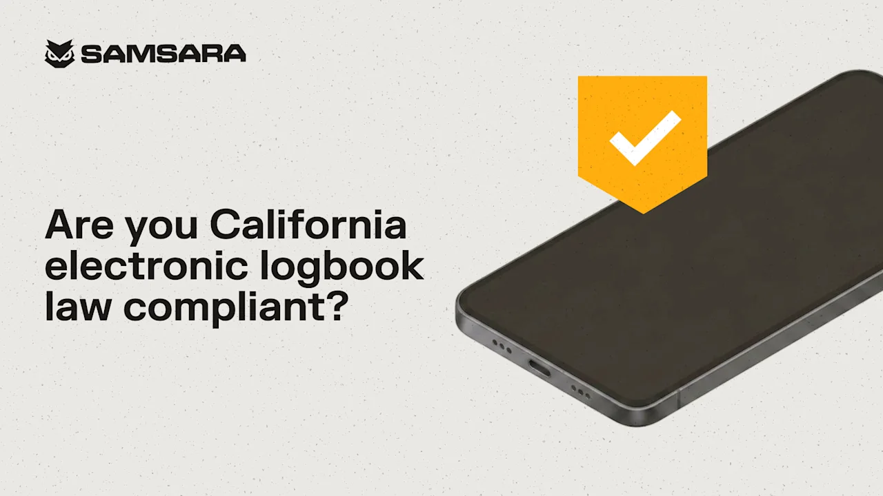 Are you California electronic logbook law compliant?