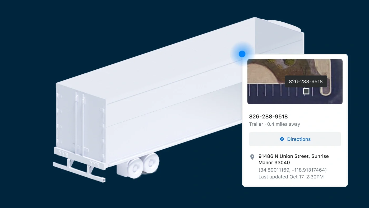 Samsara's asset search feature
