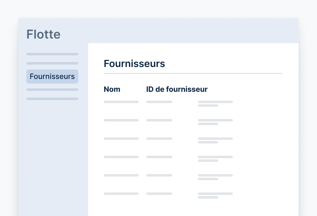 visuel des coûts des fournisseurs