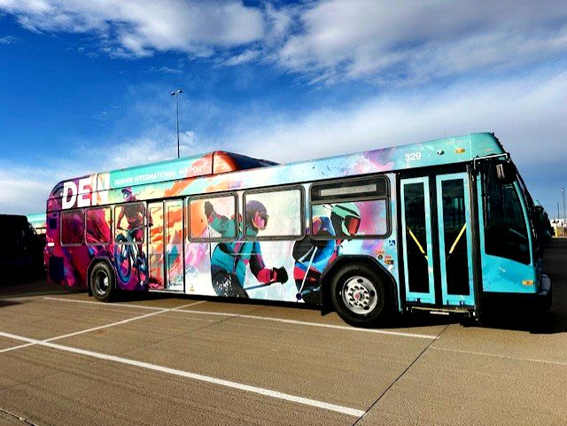 Airport shuttle bus