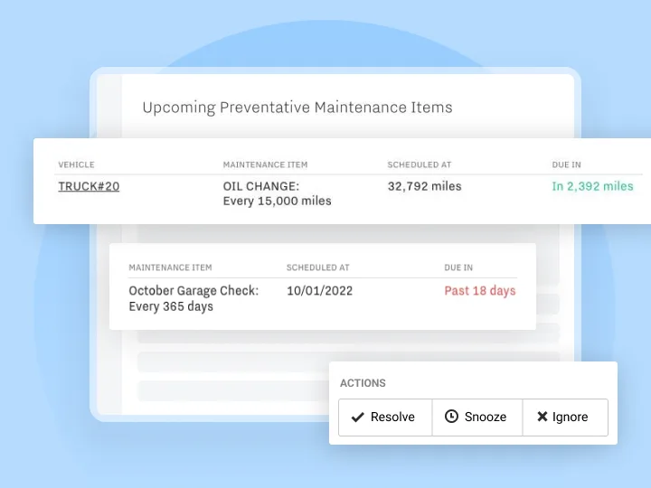 preventive maintenance