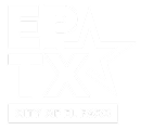 A faint, light gray architectural or building illustration on a white background with small text at the bottom.