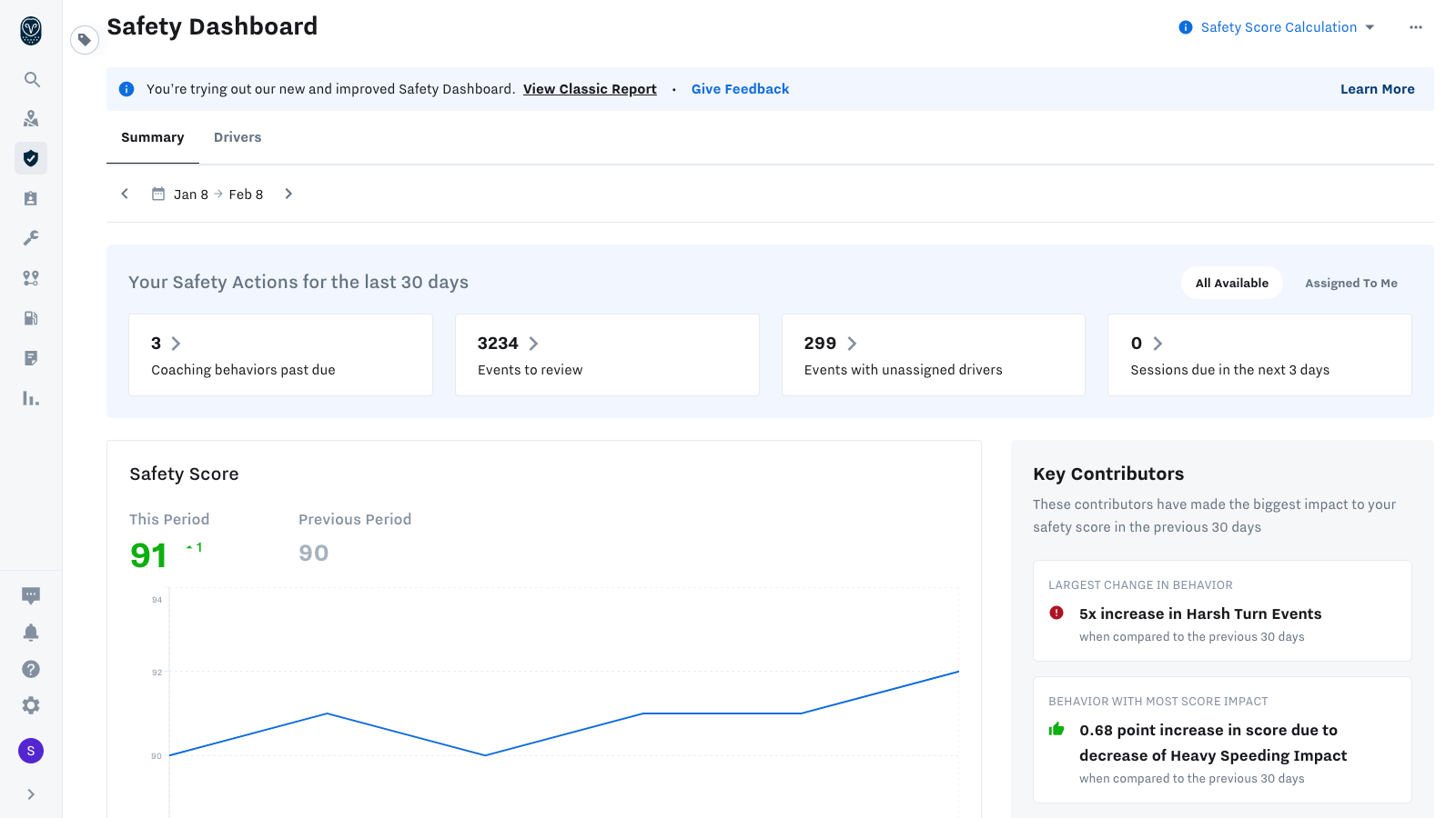 Safety Dashboard