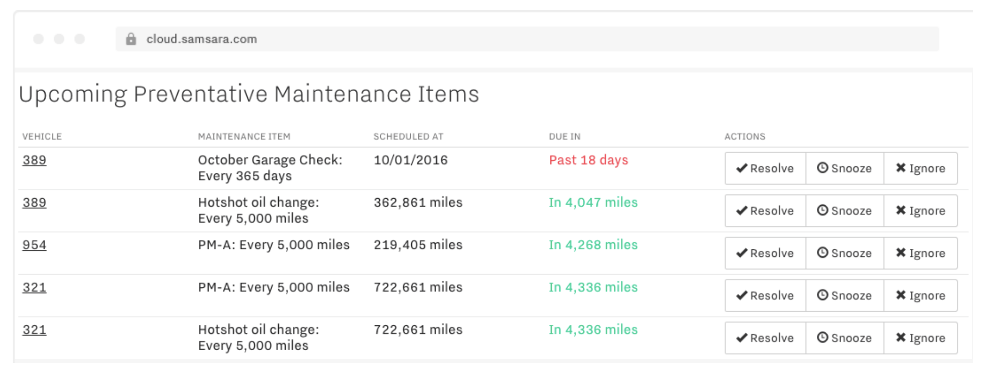 Samsara_Upcoming_Preventative_Maintenance_Items