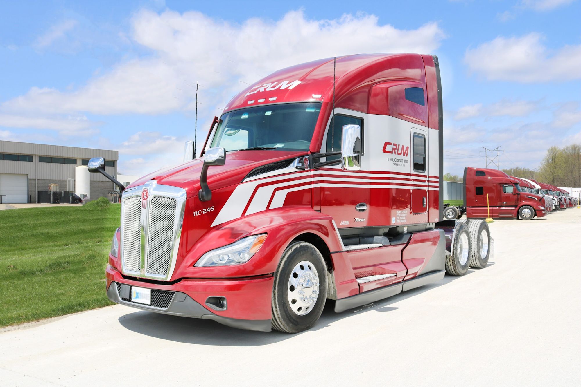 Crum Trucking Branded Tractor