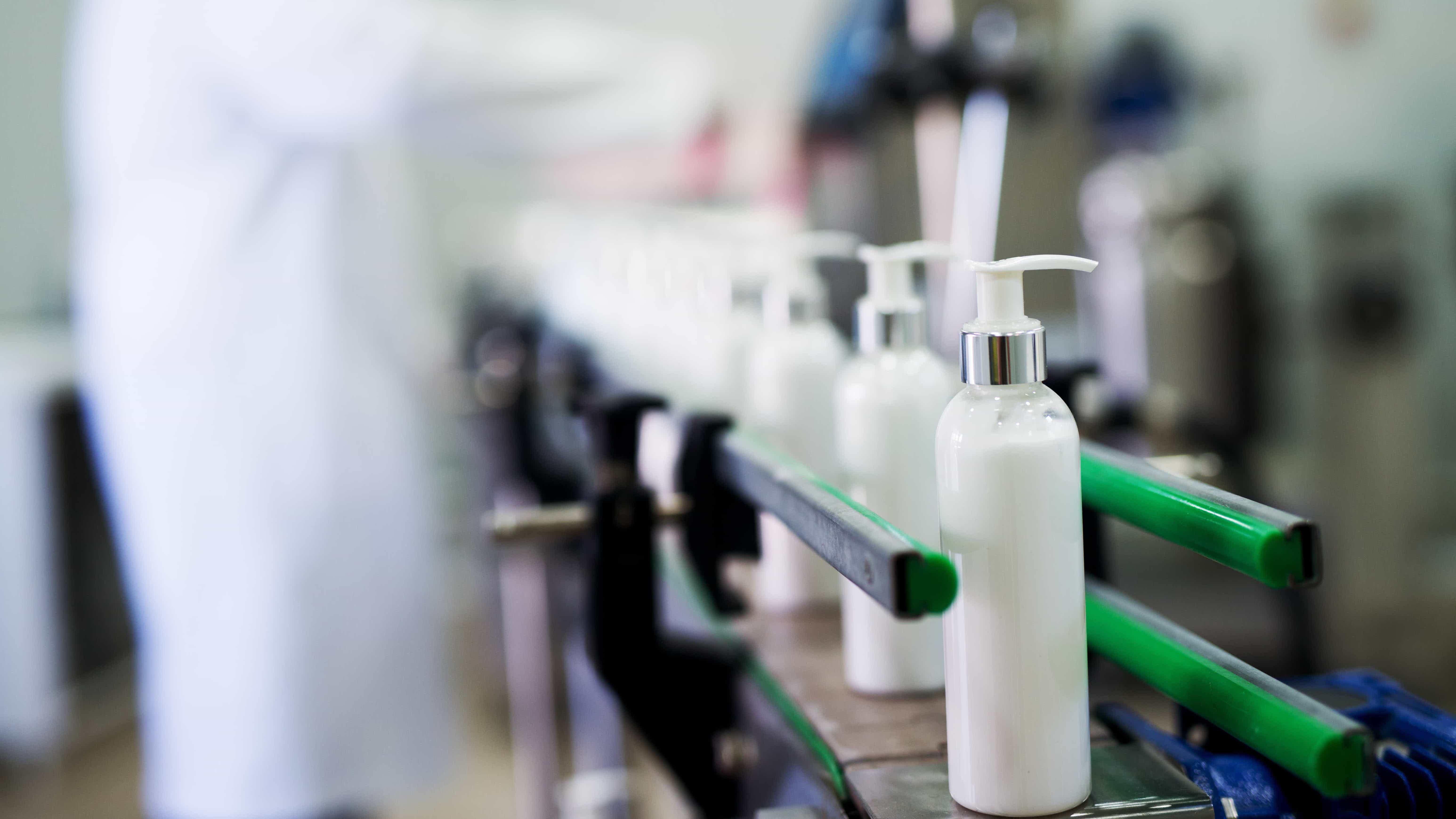 Production rates and changeover status for consumer goods manufacturers