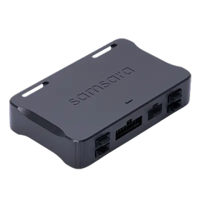 Zwart elektronisch apparaat van Samsung met meerdere poorten, waarschijnlijk een hub of adapter voor connectiviteit.