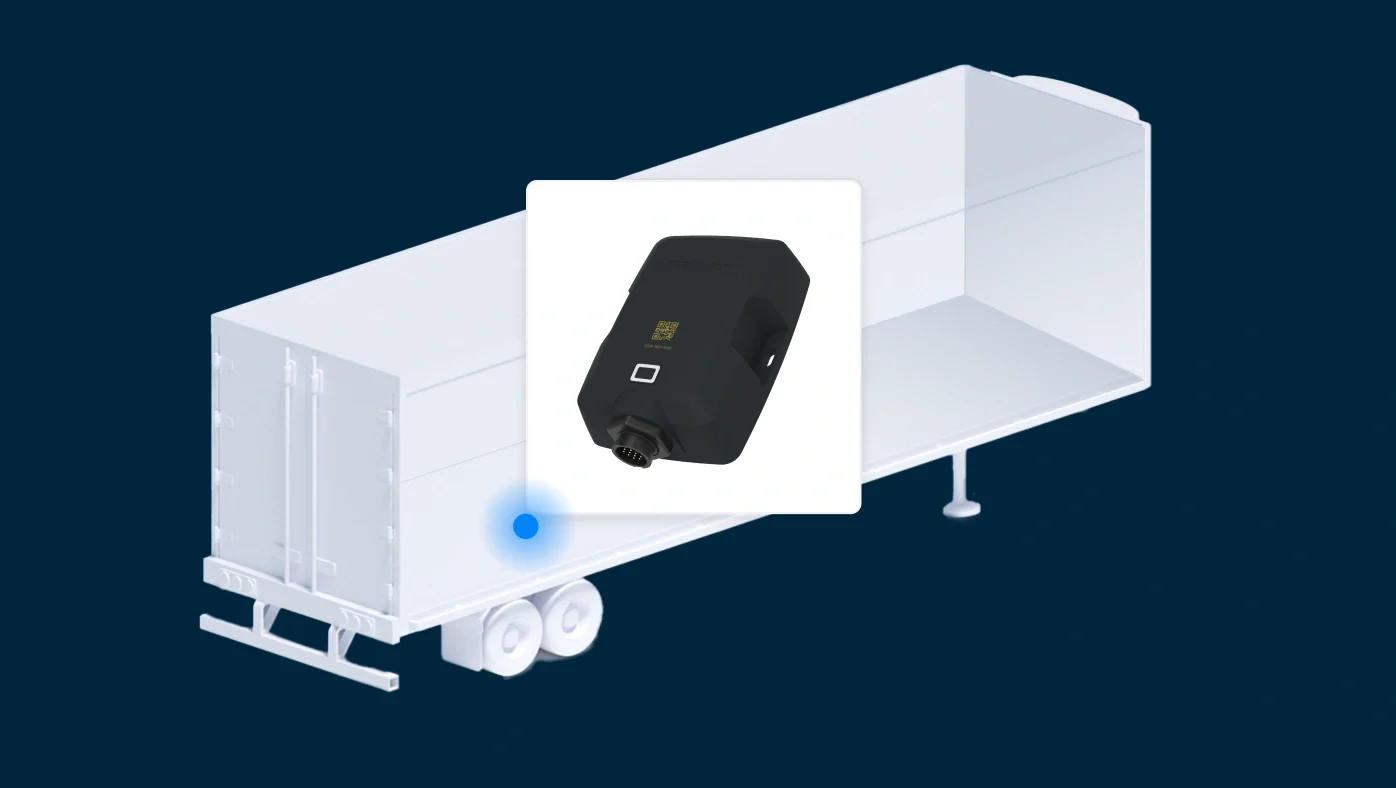 Boîtier télématique d'actif motorisé de Samsara pour le suivi des remorques