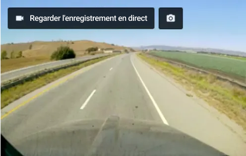 Accompagnez virtuellement vos conducteurs grâce à la diffusion en direct (en option) à partir de votre tableau de bord