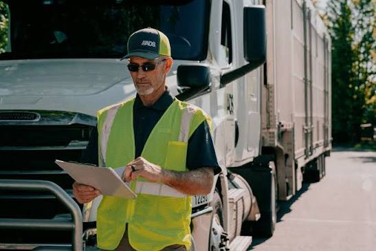 Man completing inspection