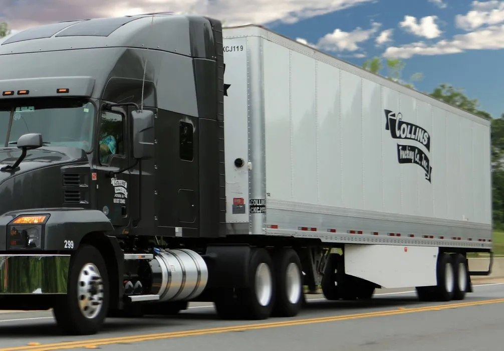 Collins trucking trailer and tractor