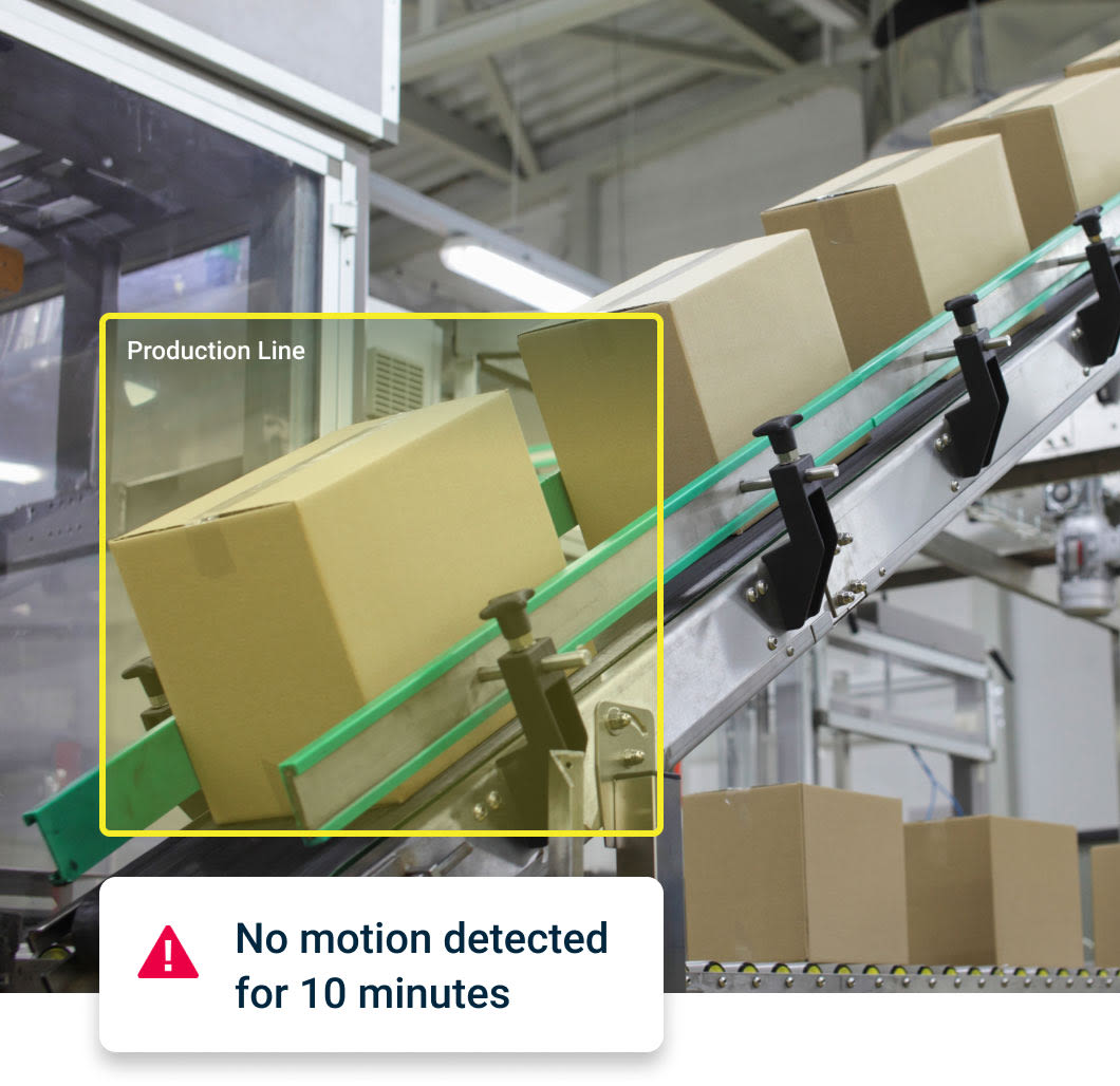 Operational efficiency motion detection