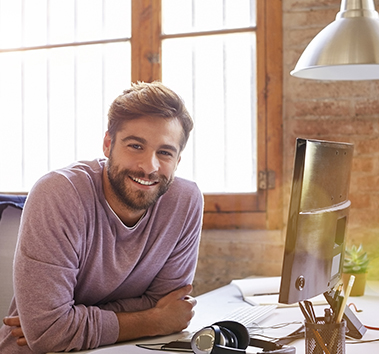 Business Owner at His Desk 379x354 Business Owner at His Desk 379x354