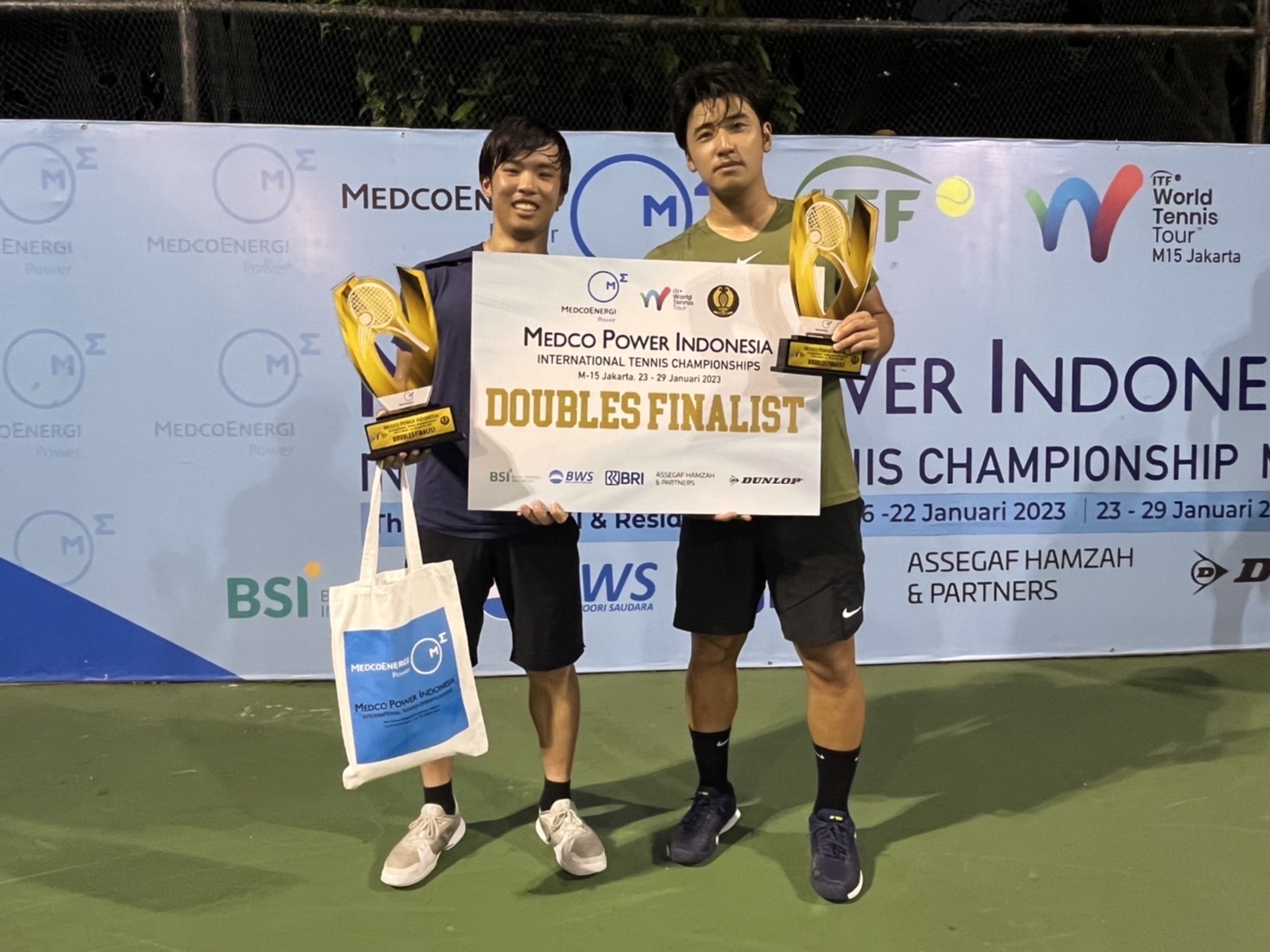 ITF M15 Jakarta, Monastir２大会でダブルス準優勝！
