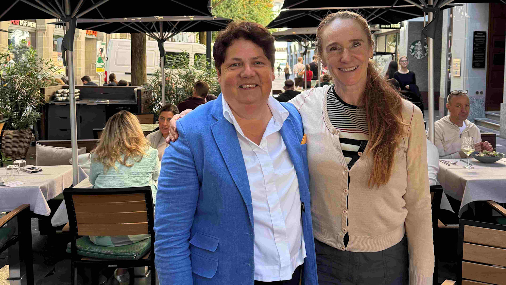 Magdalena Frommelt und Corinne Bühler in Zürich