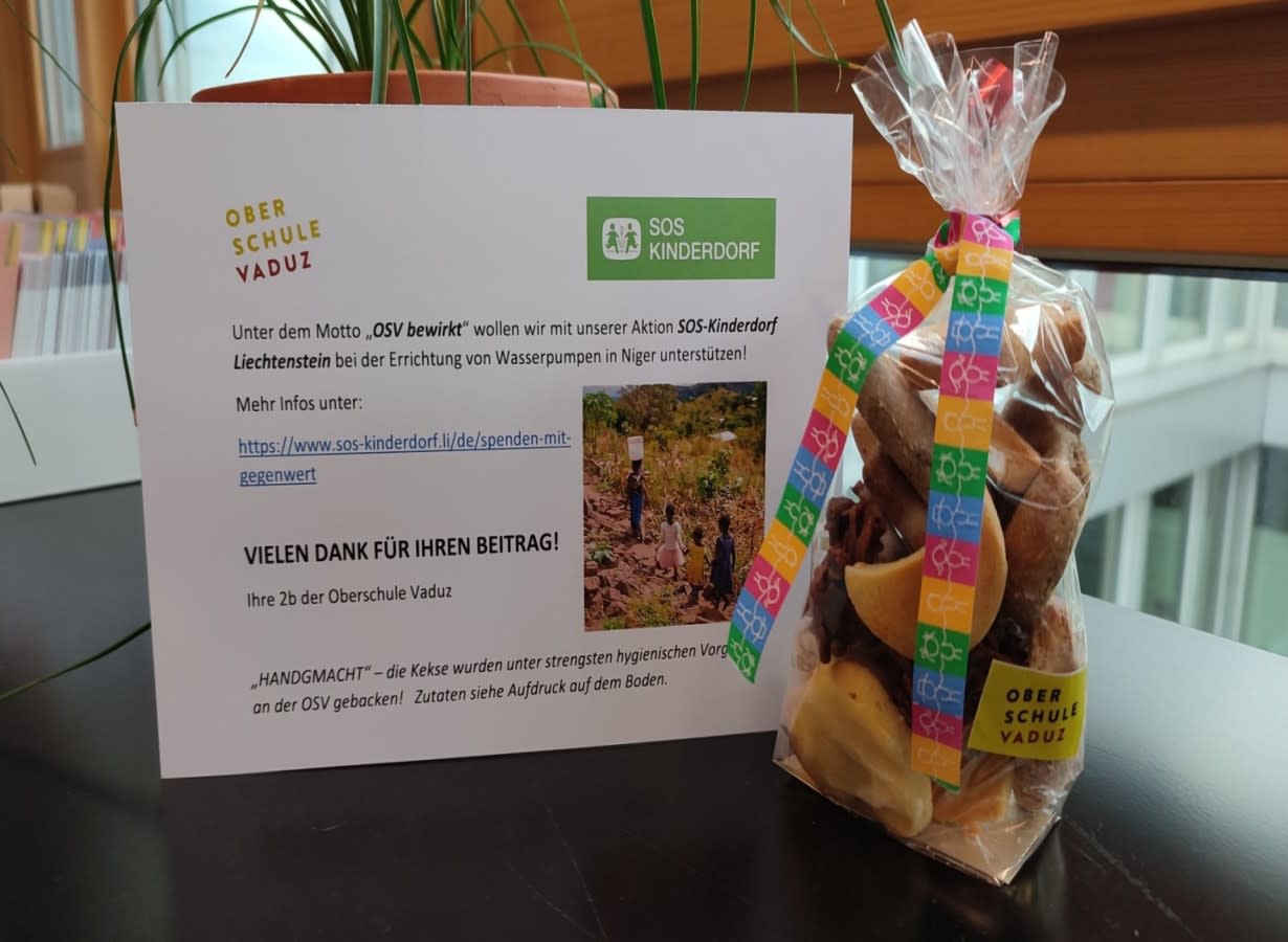 Krömleaktion der Oberschule Vaduz zugunsten SOS-Kinderdorf Liechtenstein