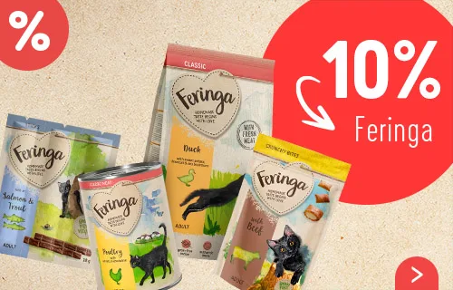 10 % de remise sur une sélection de produits Feringa pour chat !