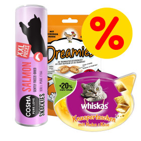 Katzensnacks im günstigen Sparpaket