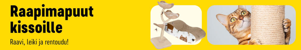 Raapimapuut kissoille. Raavi, leiki ja rentoudu!